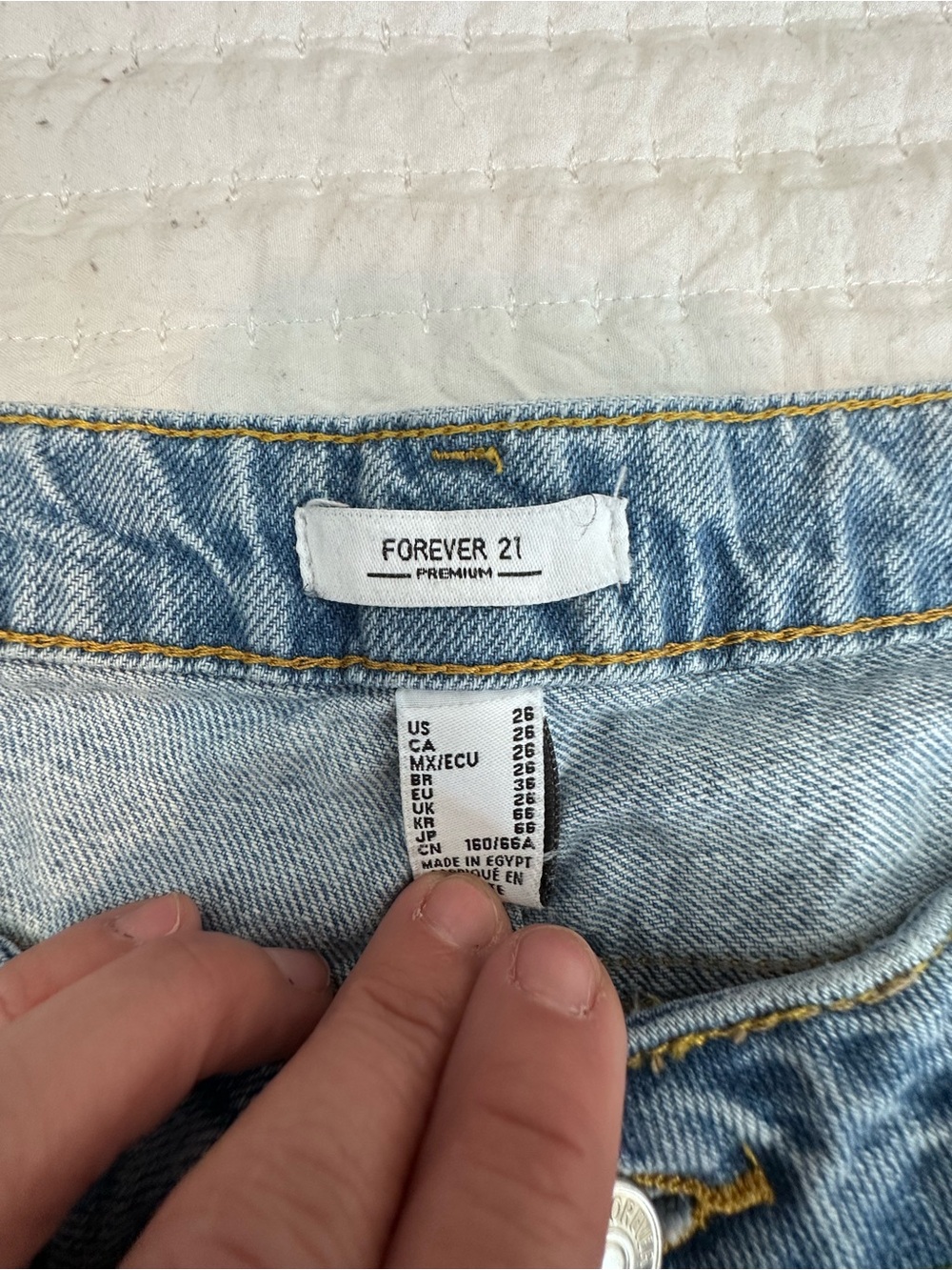 Forever 21 Wide Leg Distressed Destroyed Jeans Size 26 inseam 31” - Picture 3 of 6